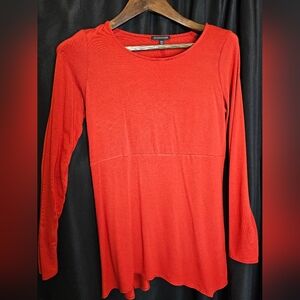 Eileen Fisher Blouse Longsleeve Light Weight Stretchy Size S